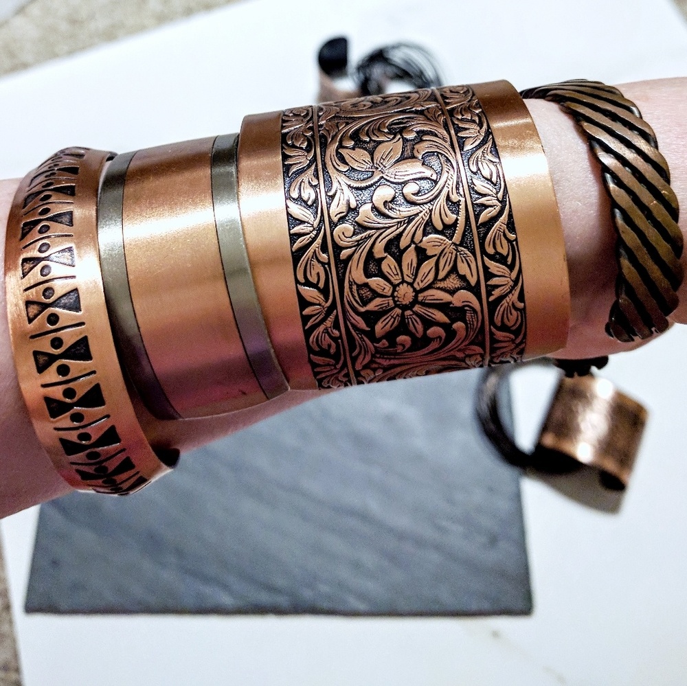 coppercraft  }}}  vintage copper cuff - Picture 5 of 6